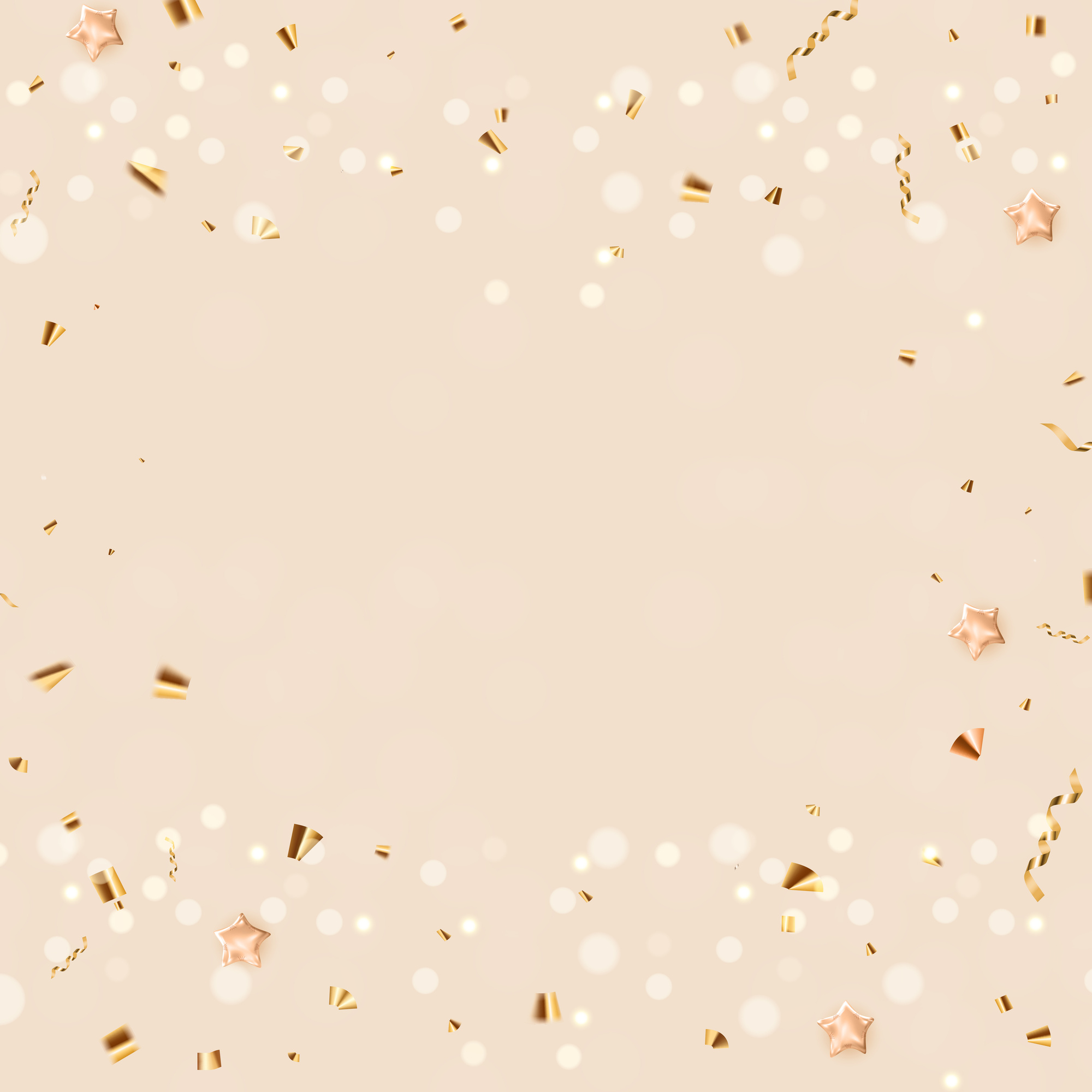 Golden Confetti Background